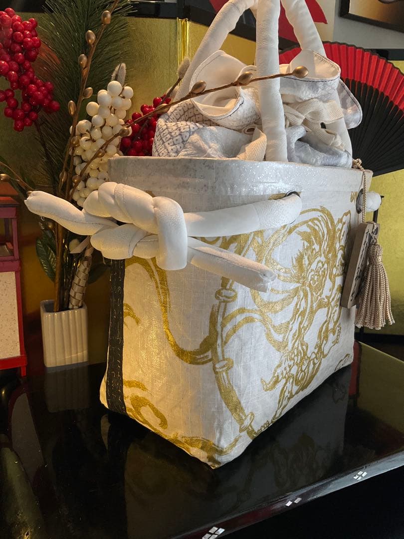 御専用ページで御座います。　一閑張り　風神雷神図