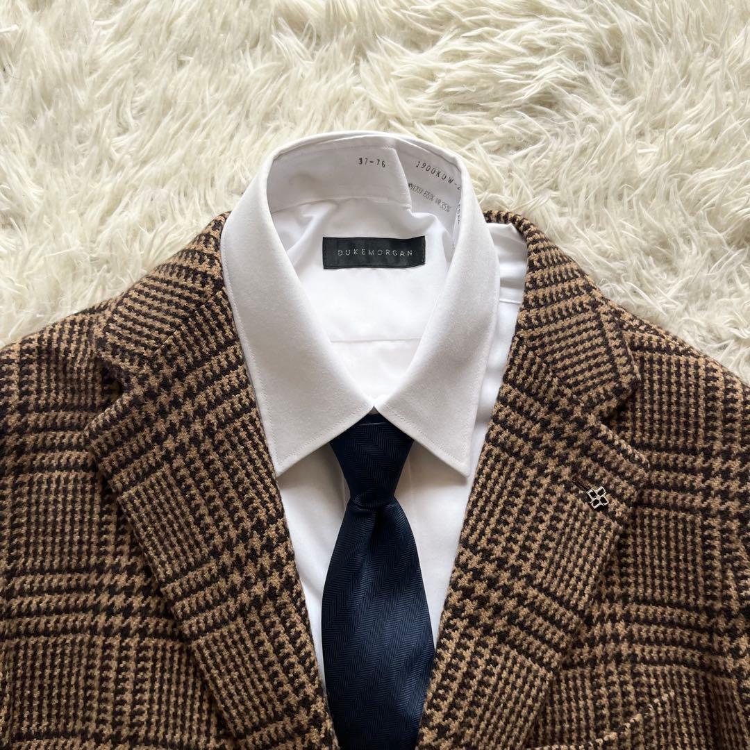 <極美品>TAGLIATORE ×ブリッラ ブラウン ウール ジャケット 50