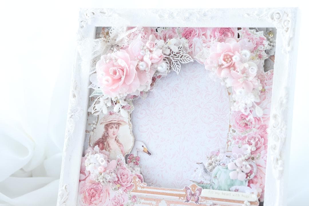 *。゜With love ゜。*　スクラップブッキング♡フォトフレーム♡完成品