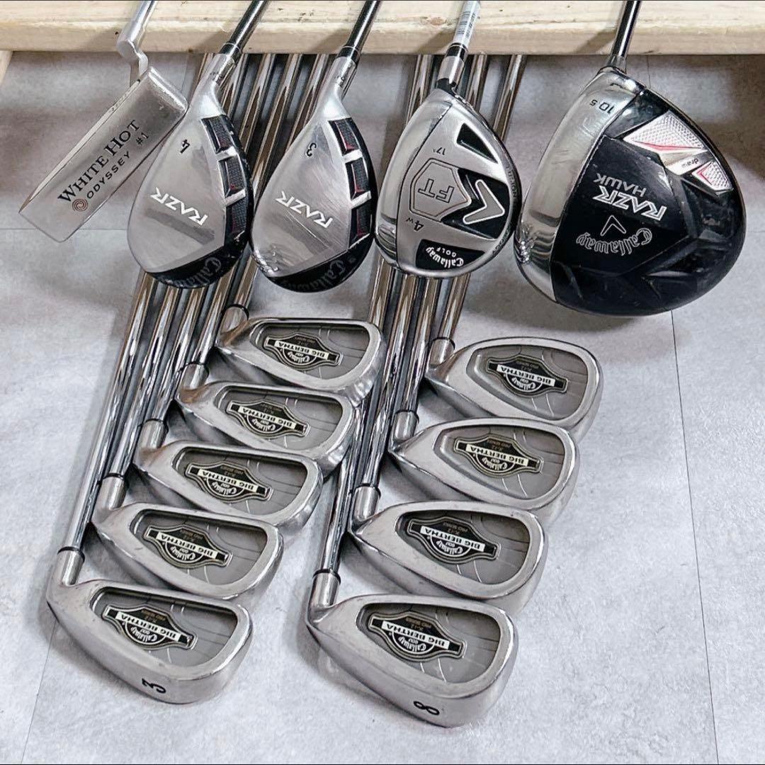 V229 キャロウェイ メンズ ゴルフ クラブ セット 14点 HONDA 黒