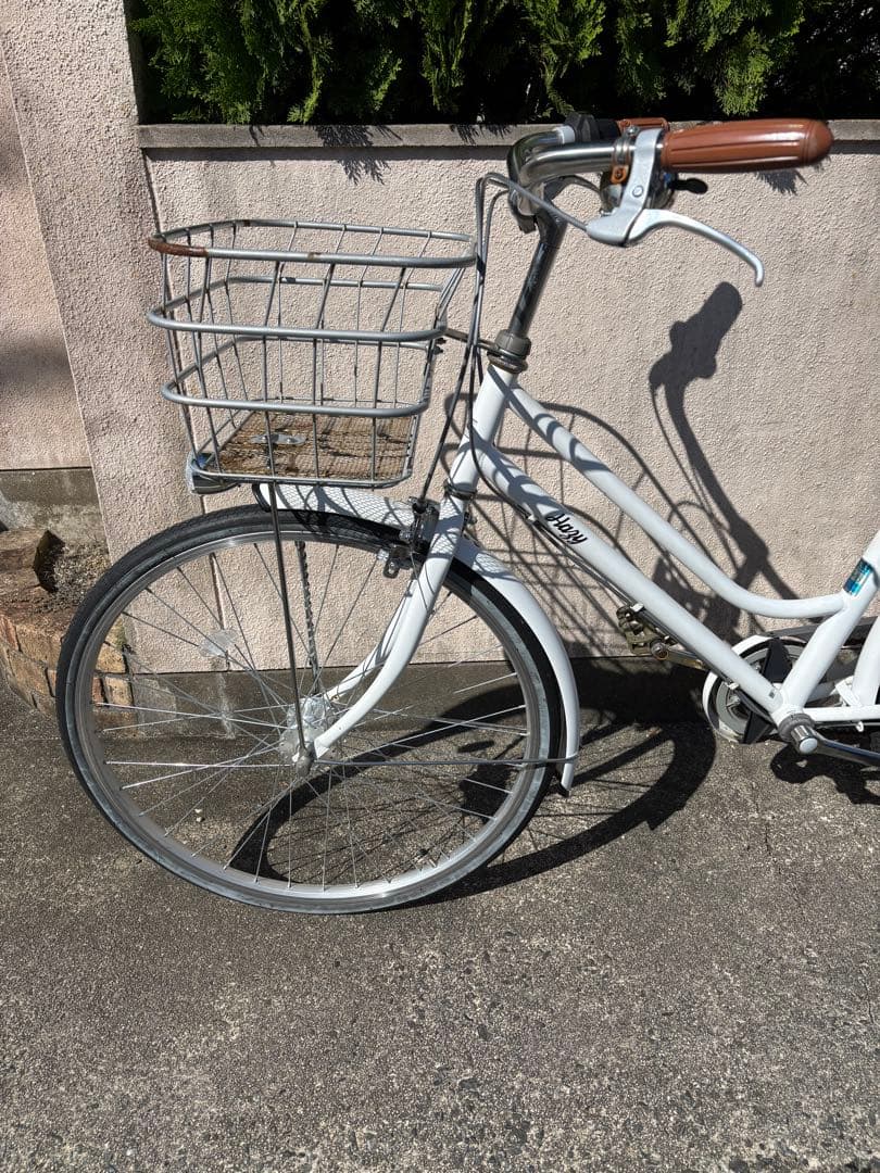 自転車　シティサイクル　白　26インチ　子ども　【福岡市直接受け取り希望】