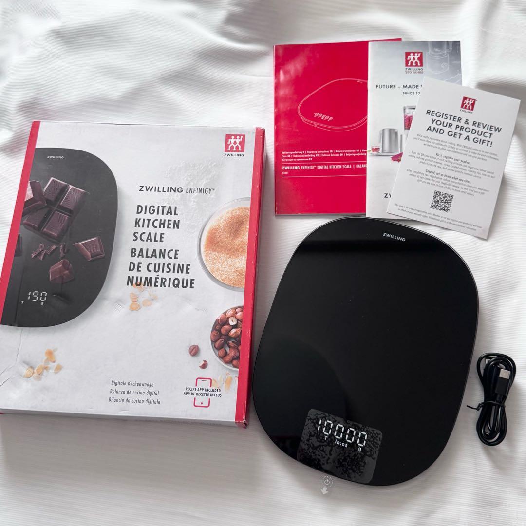 日本未発売＊ Zwilling デジタル キッチンスケール　充電式 最大10kg