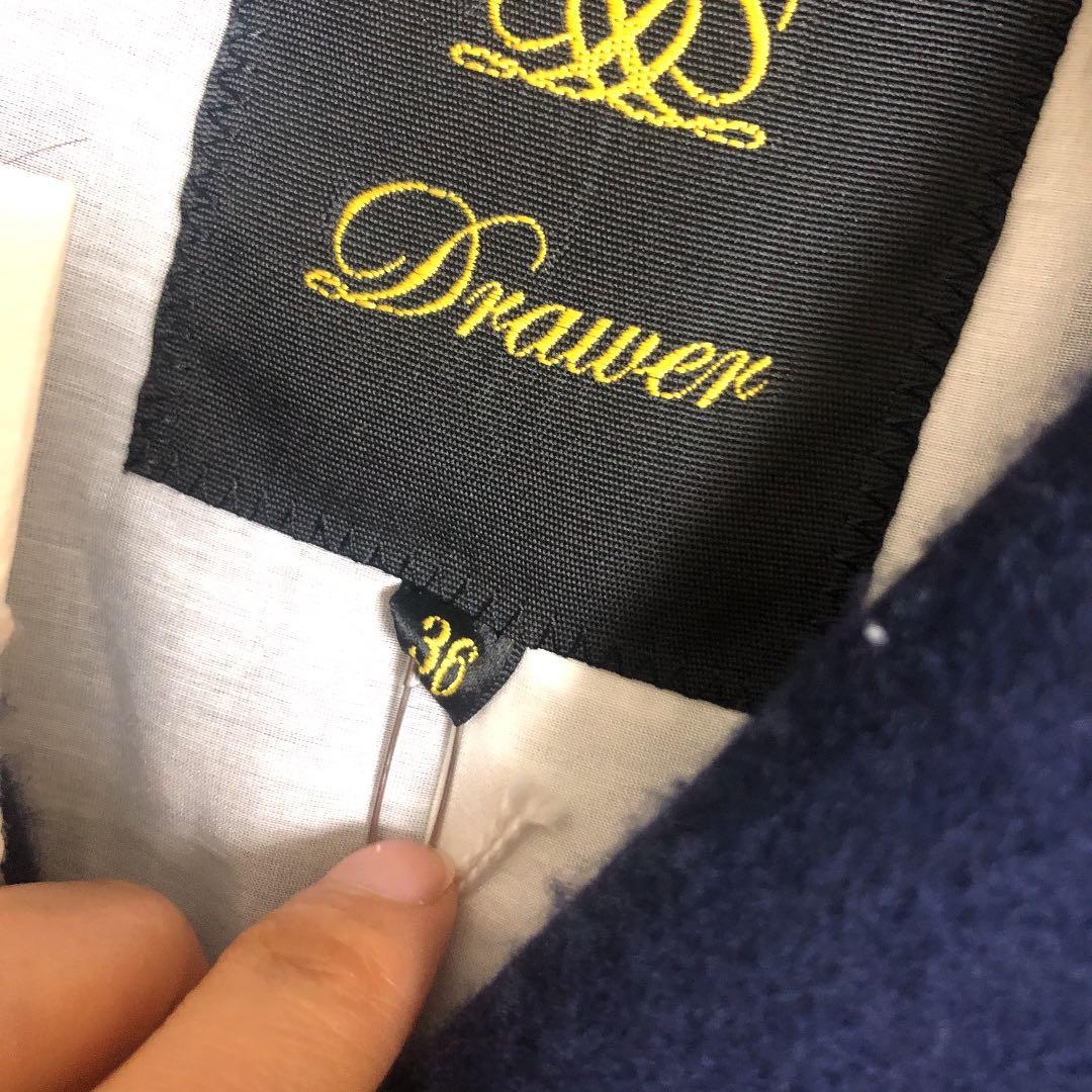 e*a様 新品　定価11万　ドゥロワー　ネイビー　コート