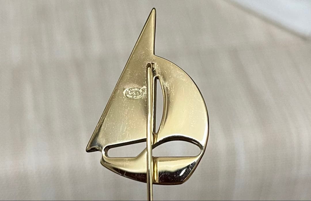 シャネル CHANEL ブローチ ピン ヨット ココマーク ゴールド