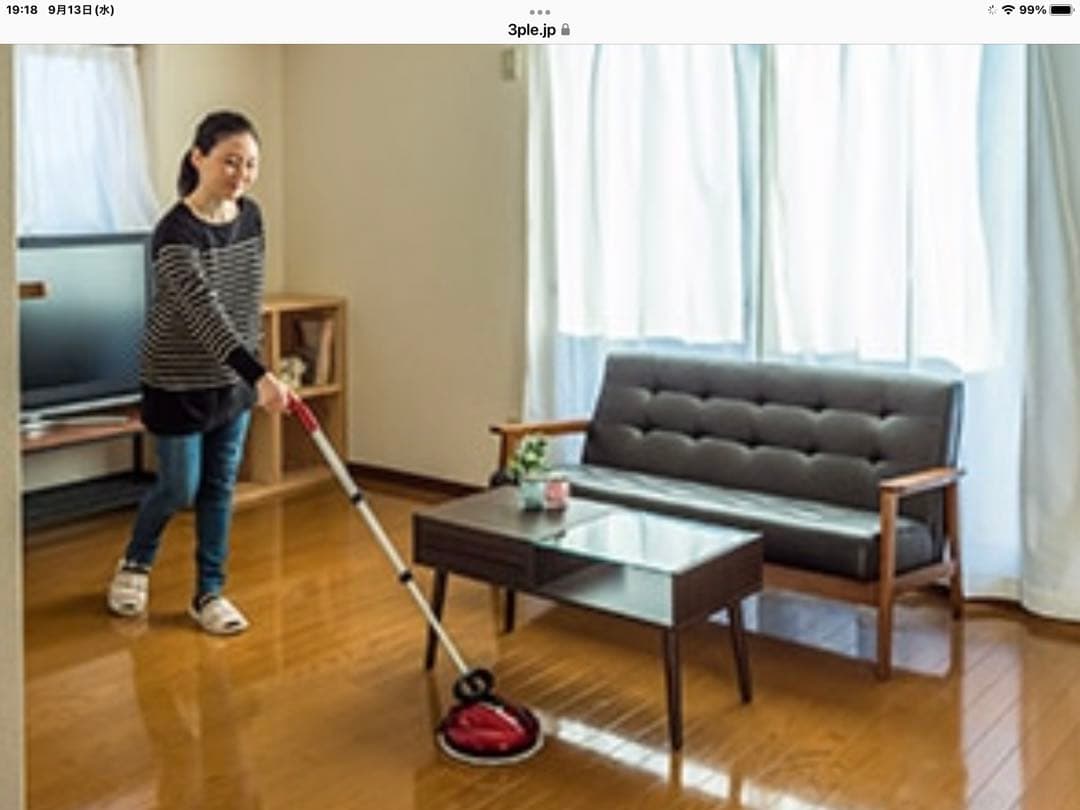 新品　ハイローズ　コードレス　スティック　ハンディ　2ウェイ　回転モップ