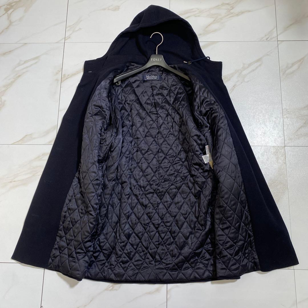 美品♡マックスマーラウィークエンド ウール 中綿フーデッドコート キルティング