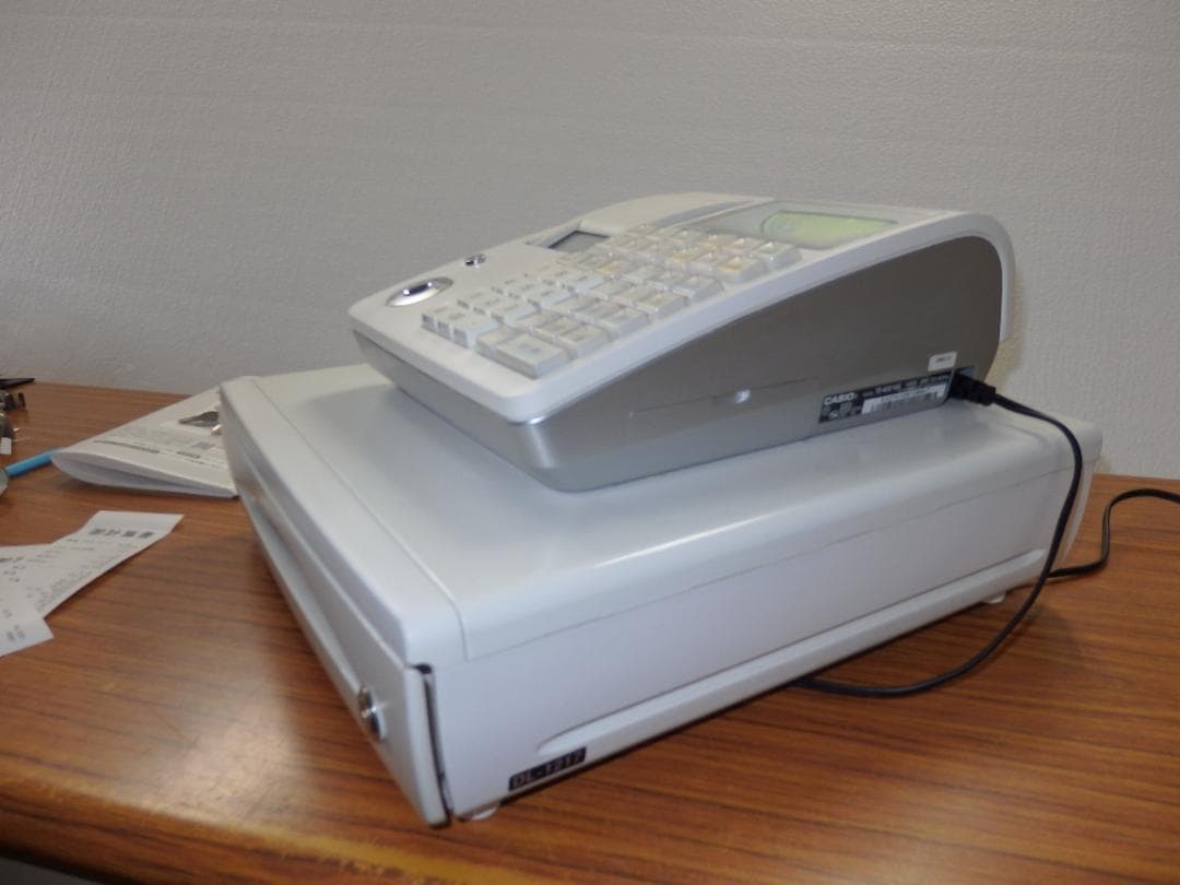 7020白 設定無料 TE-400 高性能 レジスター 軽減税率対応 横型領収証