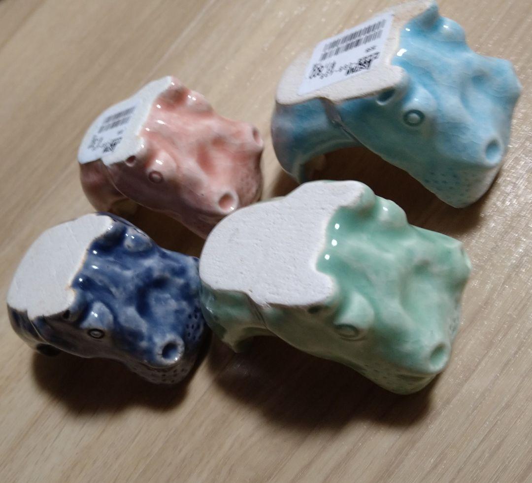 未使用 ま工房 カバの豆皿 4点セット