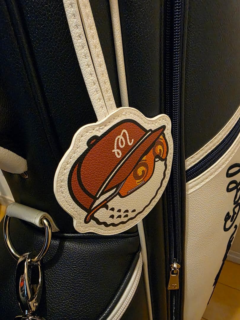 Malbon Golf キャディバッグ ホワイト/ネイビー