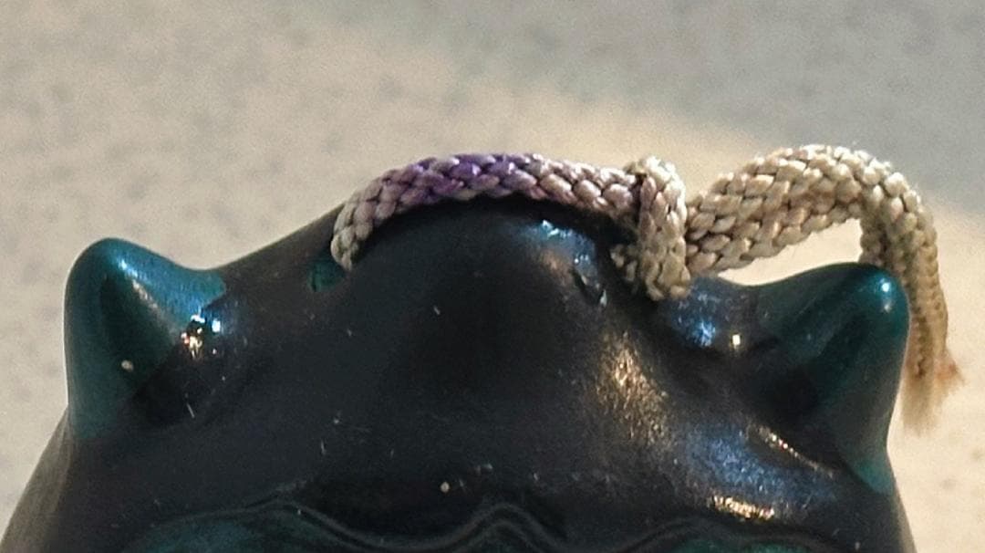 【不気味な守護】龍王峡 鬼の土鈴／魔除け・一点物・骨董品・ヴィンテージ郷土玩具