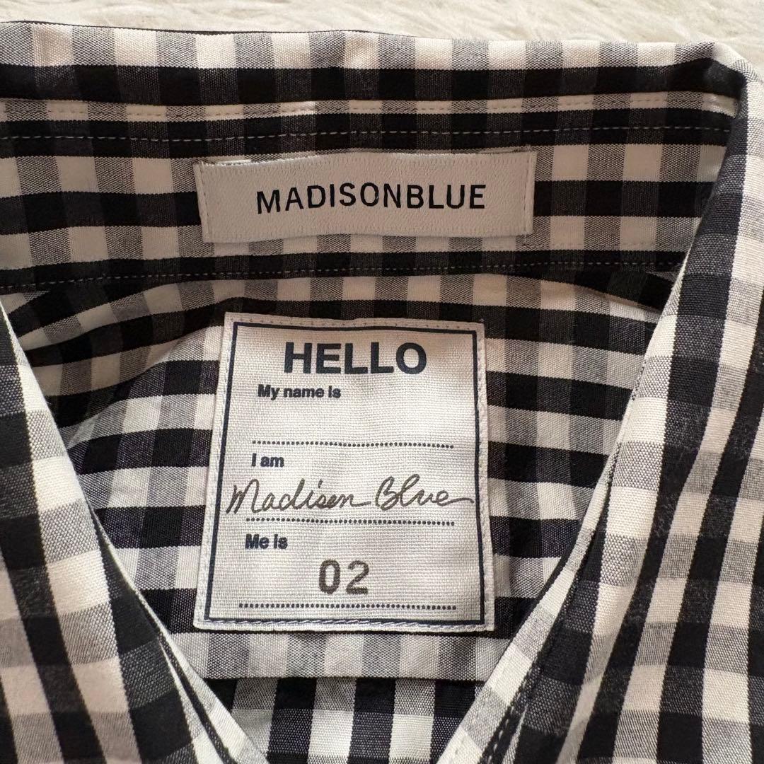 極美品✨マディソンブルー 　ラウンド カラー フリル ブラウス　シャツ