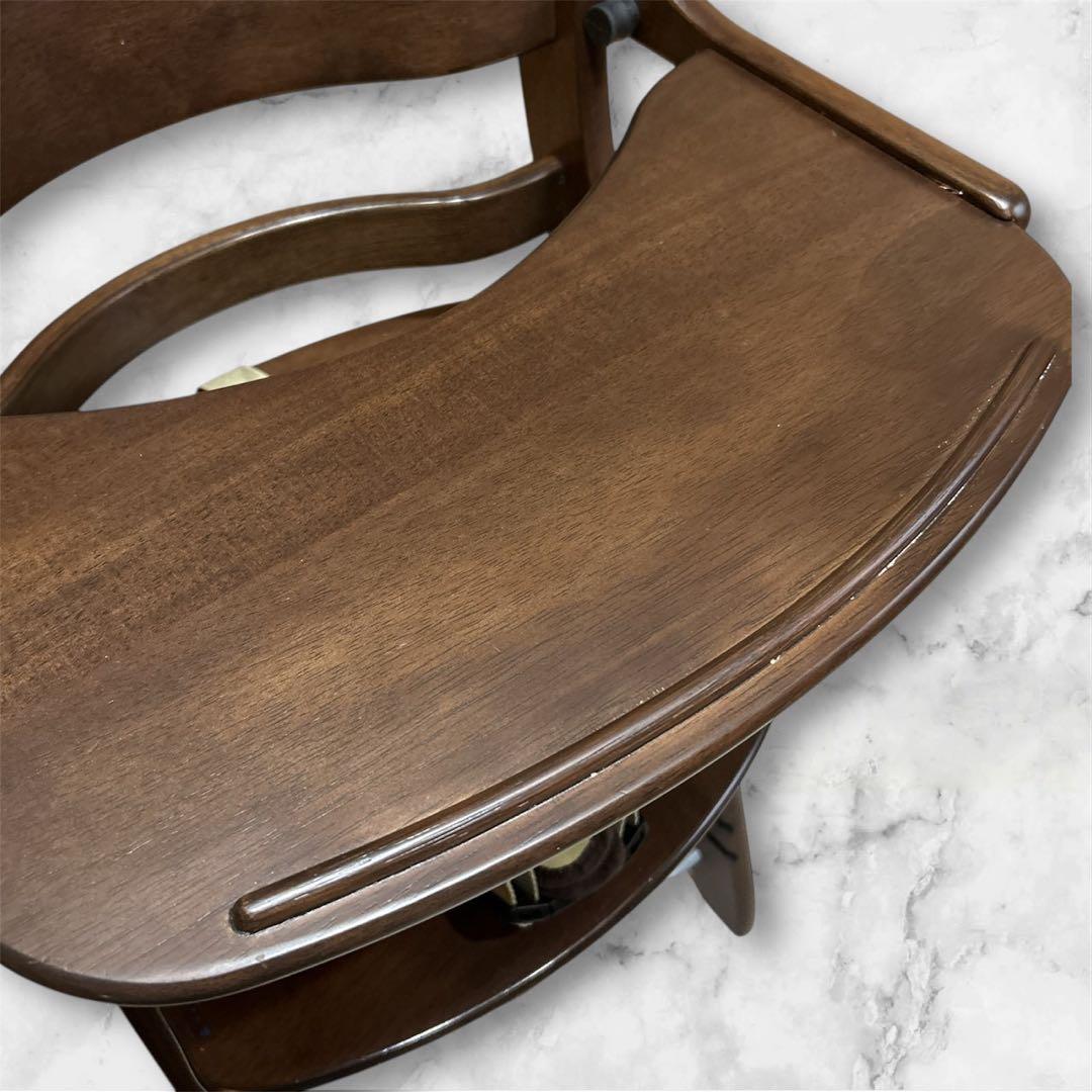 大和屋 ベビーチェア すくすくプラス 木製 ベルト付き yamatoya