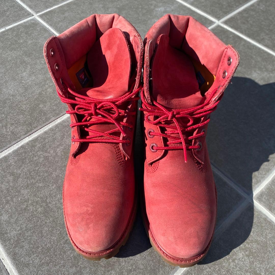 【Timberland】ティンバーランド　レッド　a1149 プレミアムブーツ