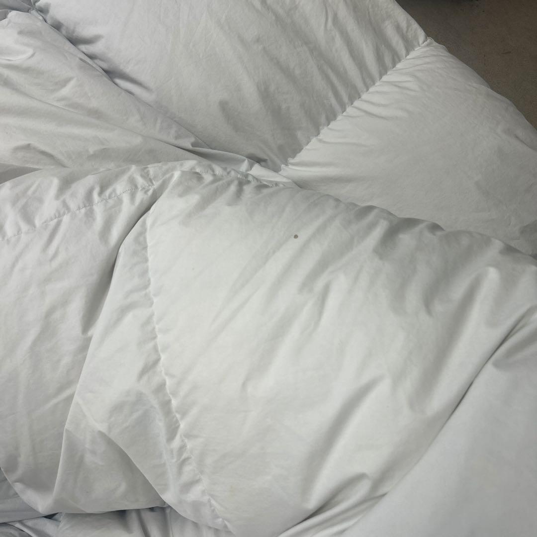 国産高級羽毛布団　シングルサイズ（無地）ダウン90%