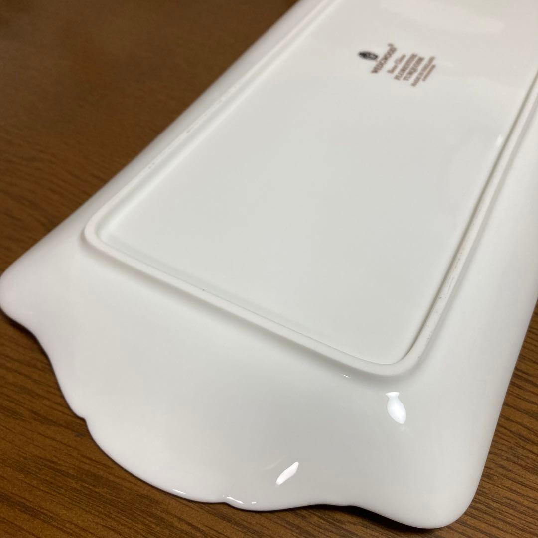 ウェッジウッド フロレンティーン ターコイズ サンドイッチプレート 長皿 長方形