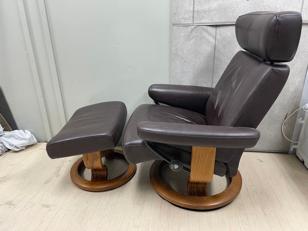 エコーネス　オリオン　ストレスレス　リクライニングチェア　ラウンジチェアのみ