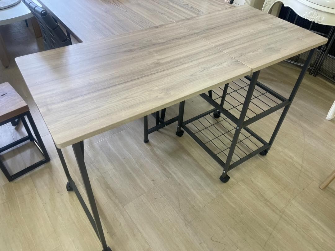 最安値！　パソコンデスク　折りたたみ　デスク　机　テーブル　ラック　デスクワゴン