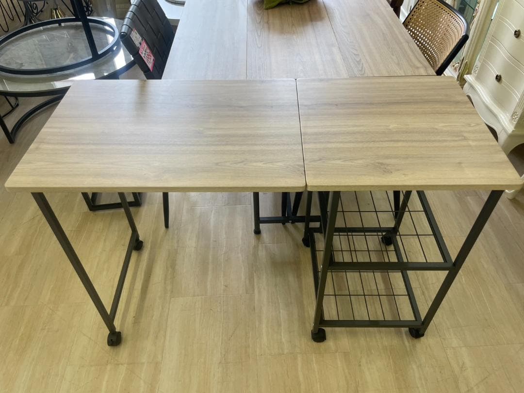 最安値！　パソコンデスク　折りたたみ　デスク　机　テーブル　ラック　デスクワゴン