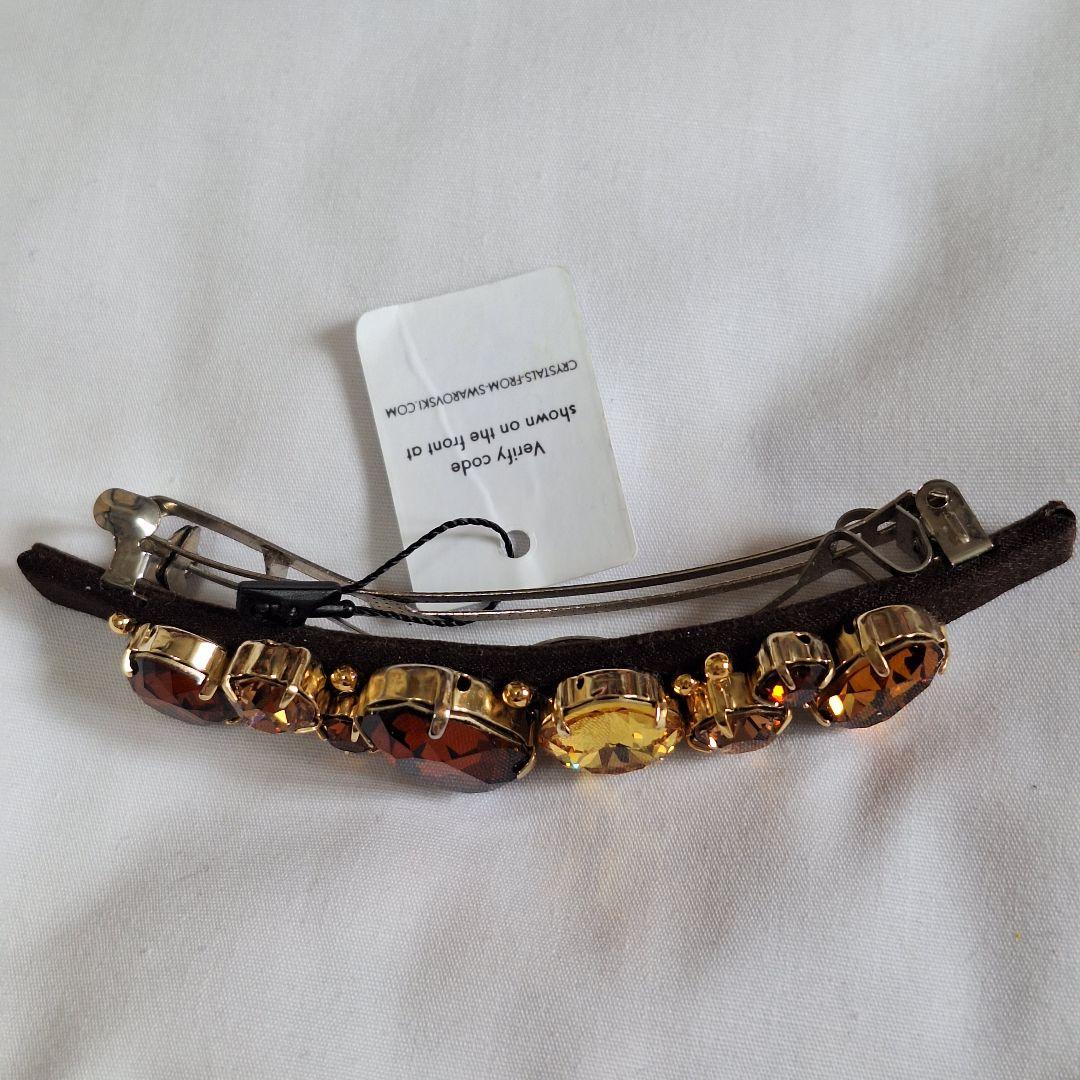 【新品 未使用】Complex bizコンプレックスビズ バレッタ　ブラウン