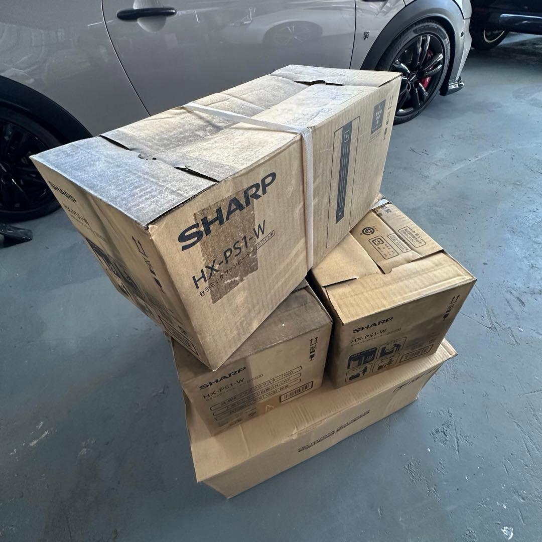 SHARP 小型 セラミックファンヒーター プラズマクラスター HX-PS1-W