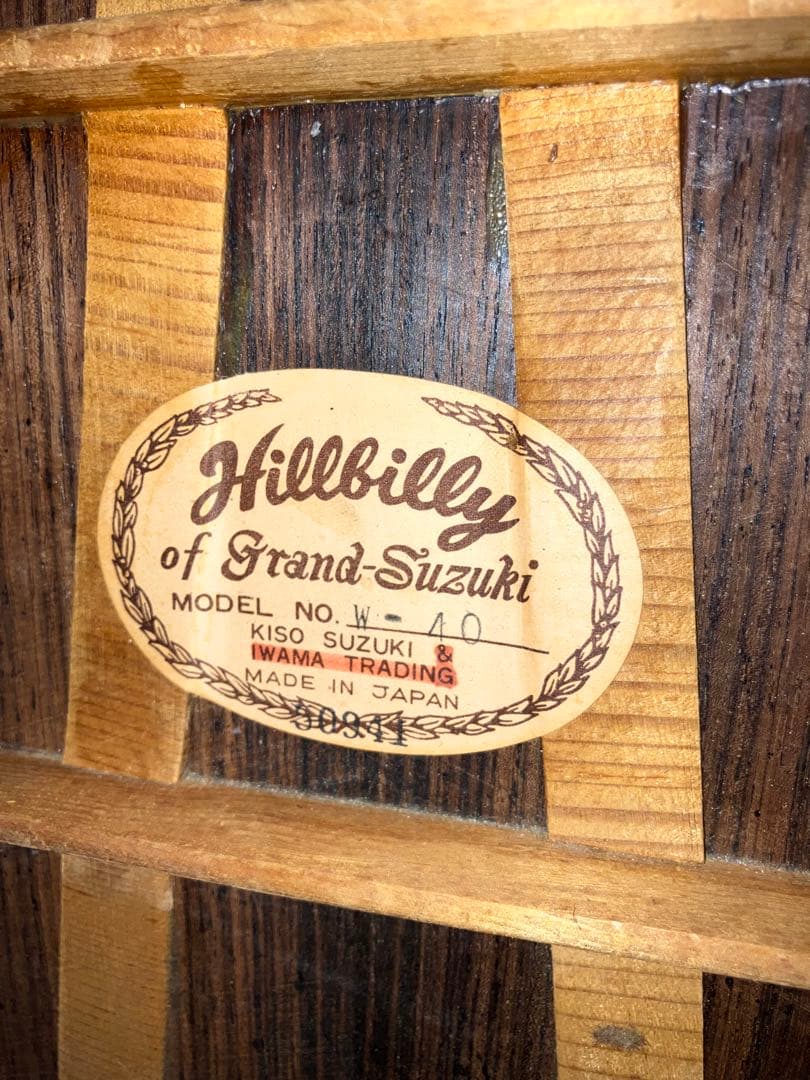 Hillbillyヒルビリー W-40 木曽鈴木バイオリン製 アコギ 整備済