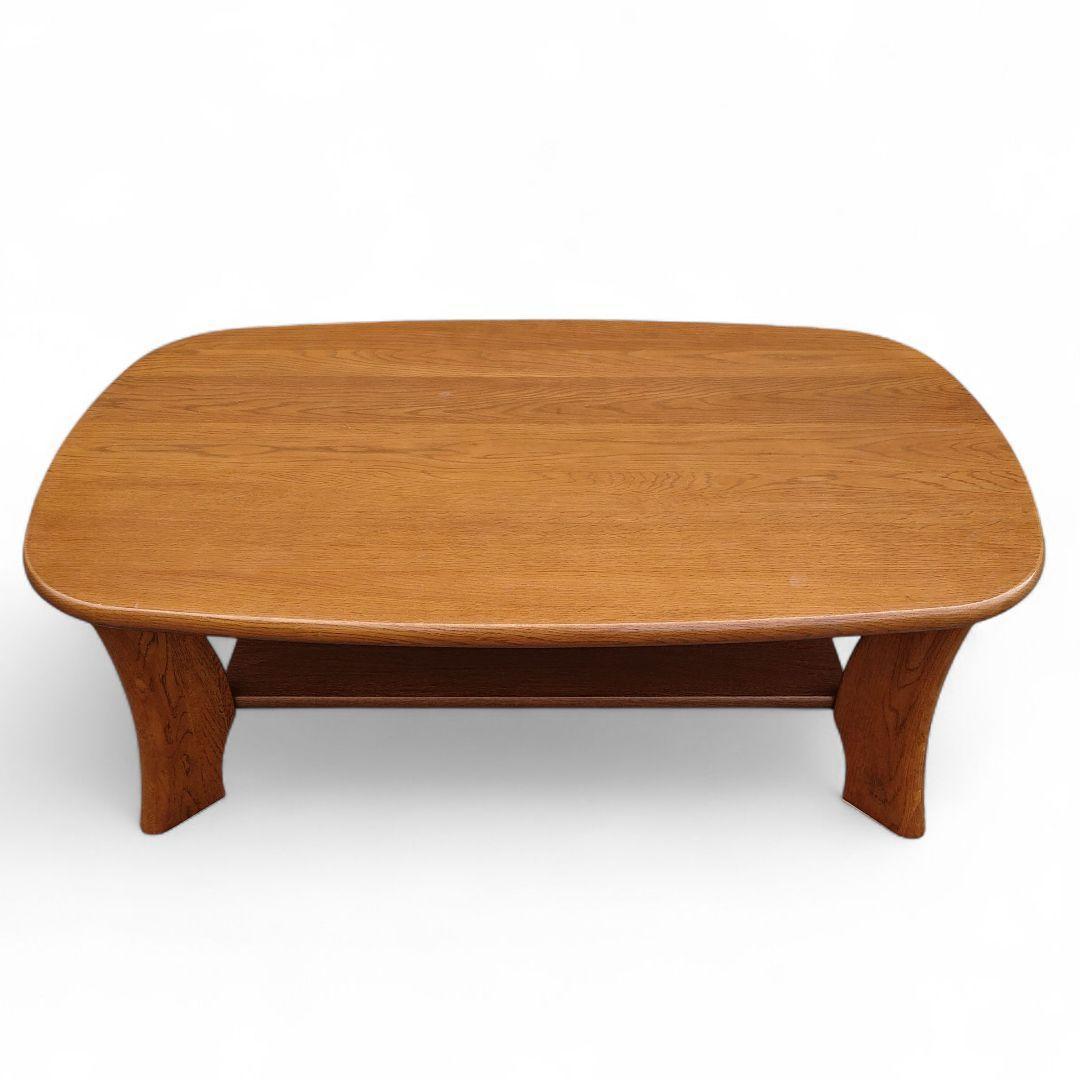 浜本工芸　ナラ無垢材 センターテーブル リビングテーブル W110cm