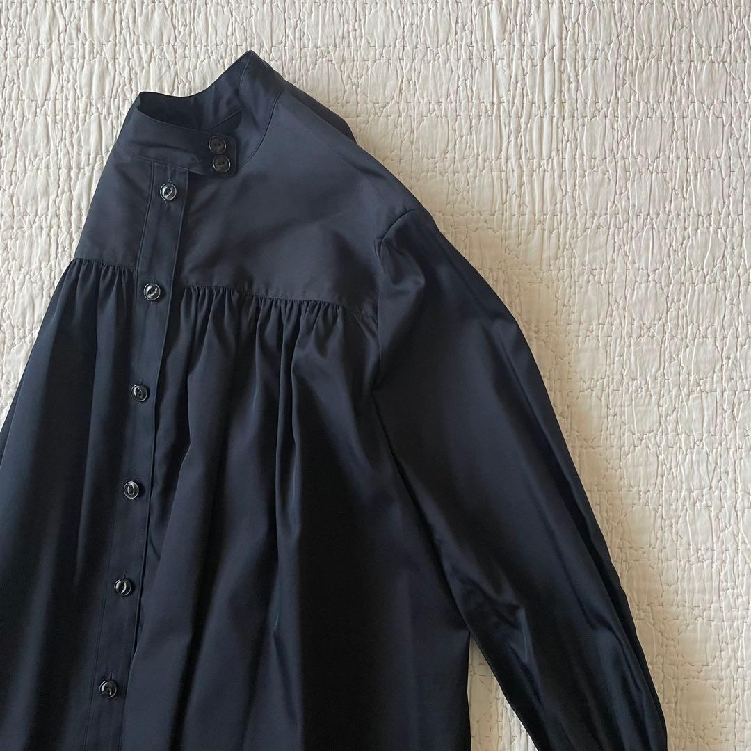 ZANINI コラボARTS&SCIENCE シルクギャザーシャツジャケット