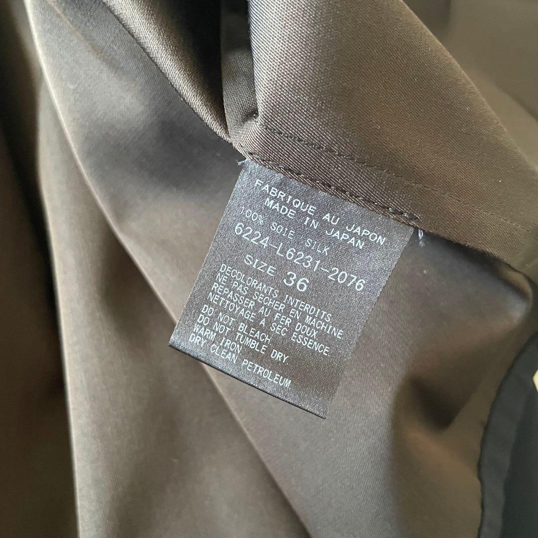 ZANINI コラボARTS&SCIENCE シルクギャザーシャツジャケット