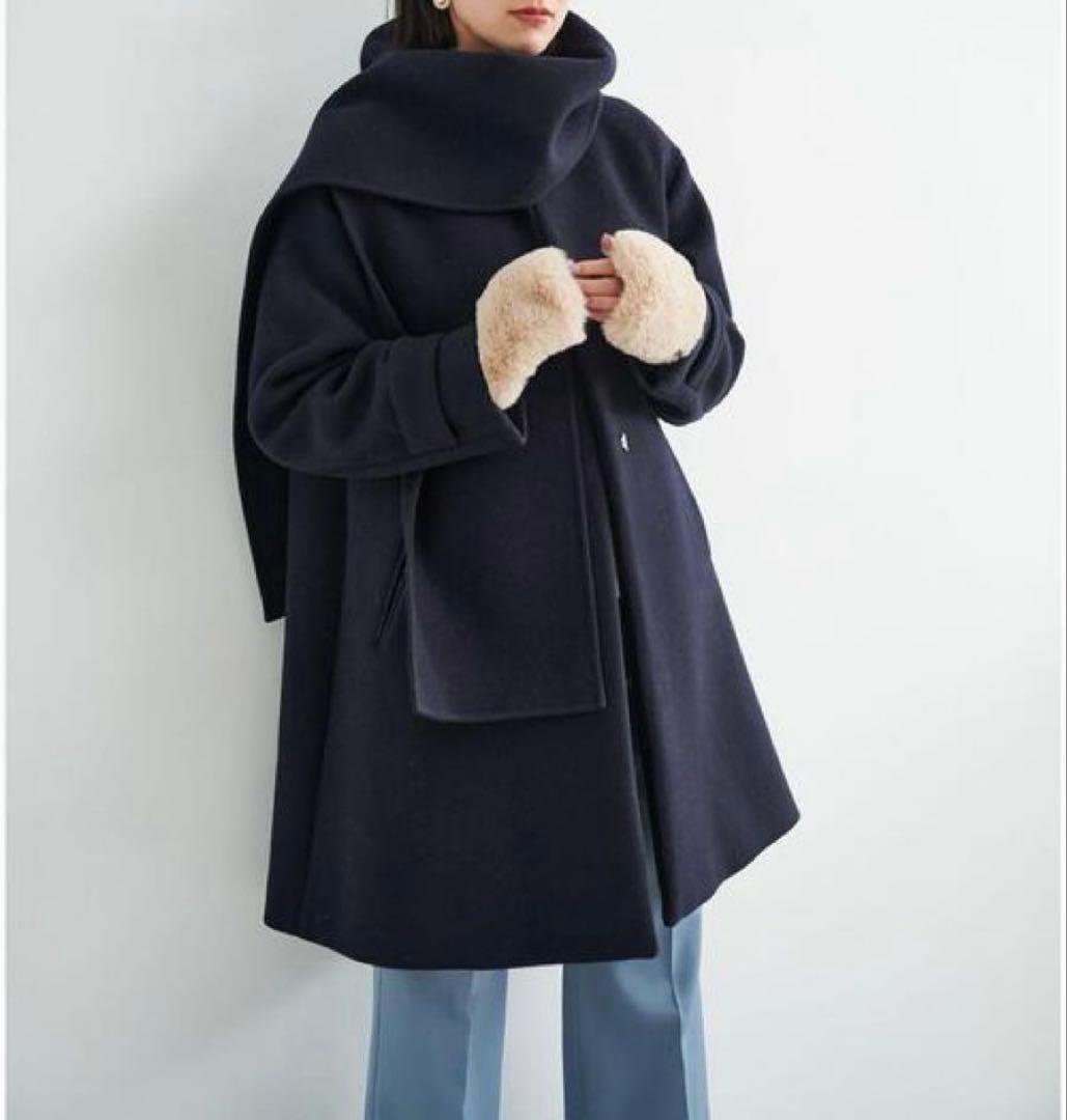 【タグ付き✨️】グリーンレーベルリラクシング ソフトメルトン Aラインコート