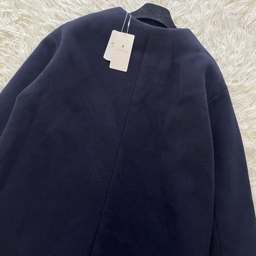 【タグ付き✨️】グリーンレーベルリラクシング ソフトメルトン Aラインコート