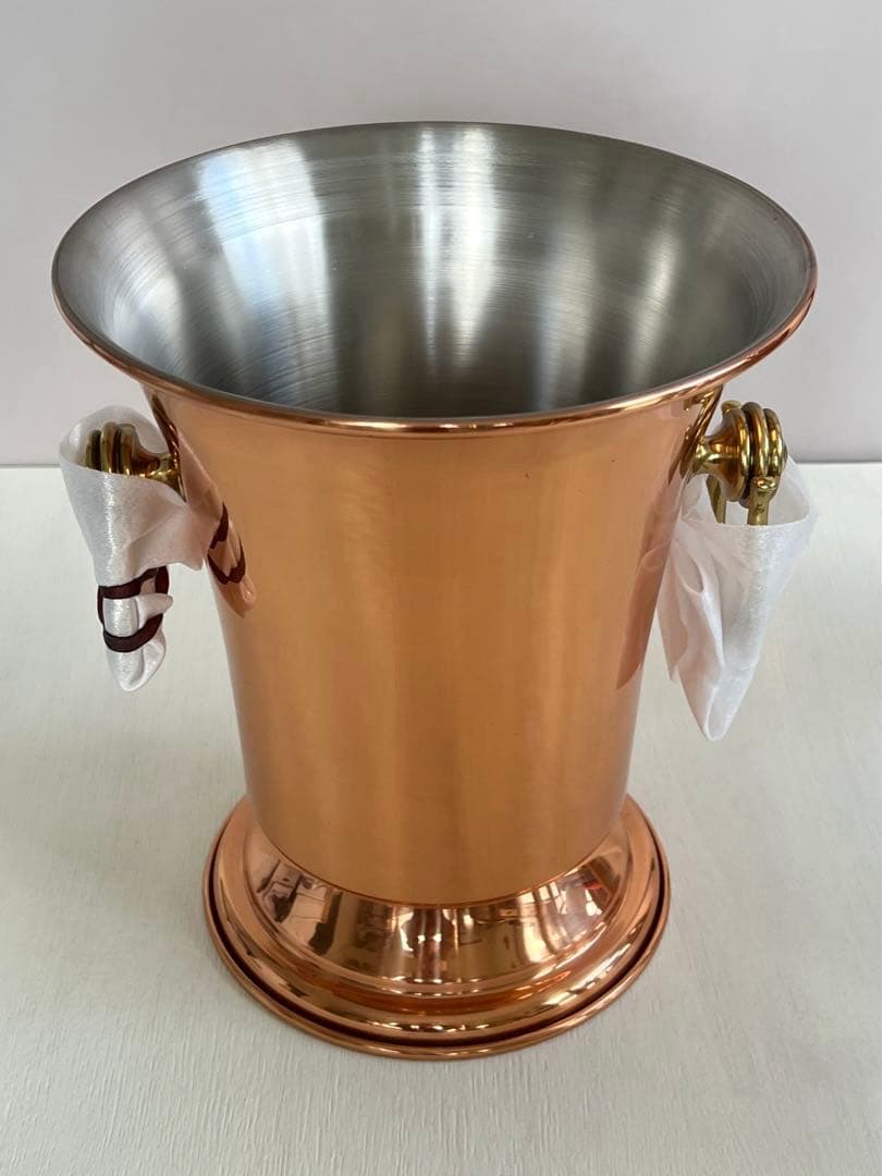 新光金属 銅製 スタンド付ワインクーラー