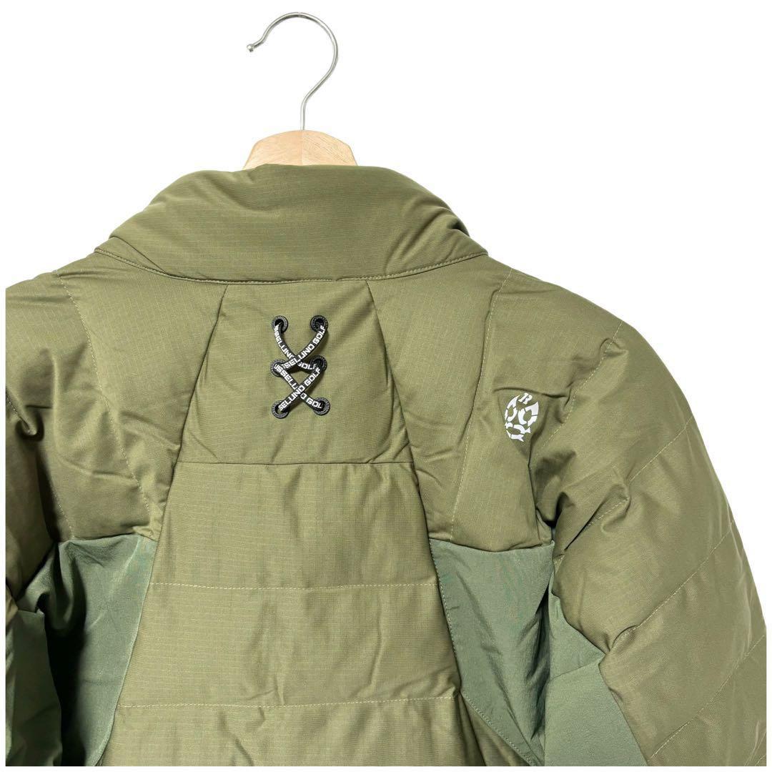 新品 ラッセルノ ゴルフ パデッド ジャケット カーキ　中綿 2XL 7