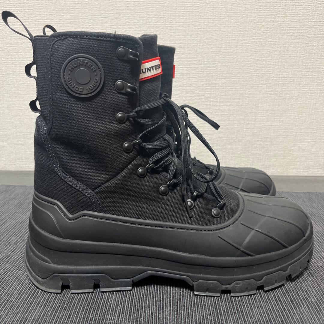 極美品！HUNTER エクスプローラーブーツ　レインブーツ　厚底　雨の日OK