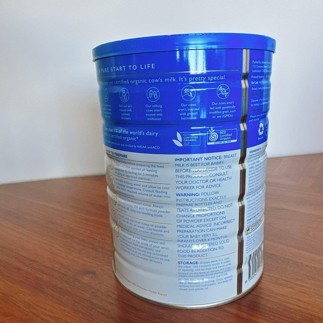 ベラミーズ オーガニック 粉ミルク step1 (0〜6ヶ月) 3缶セット