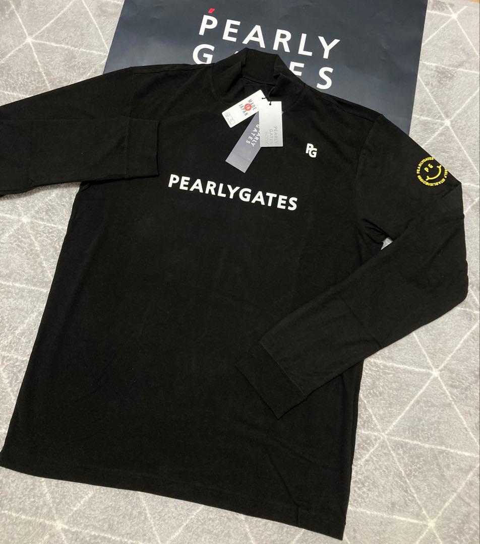 新品 パーリーゲイツ ラグウォームプレミア ハイネックカットソー(6)LL/濃紺