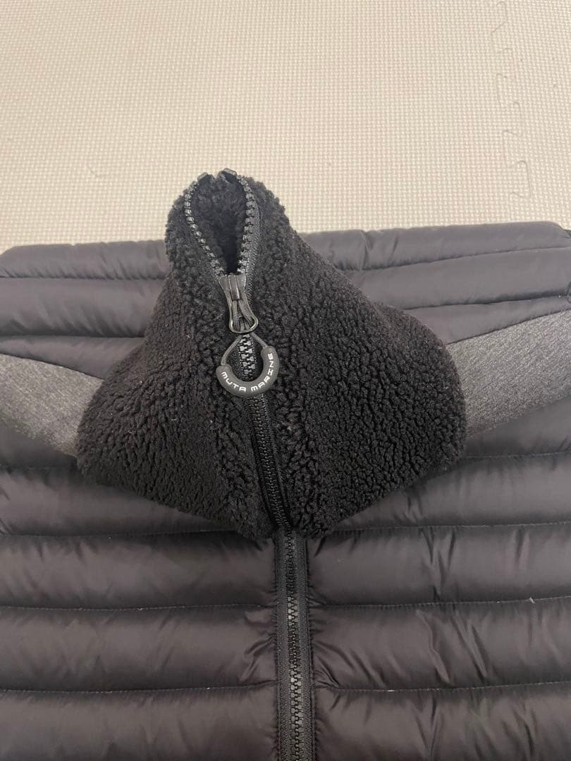 値下げ【MUTA】キルティングダウン切替ベスト（M） ブラック