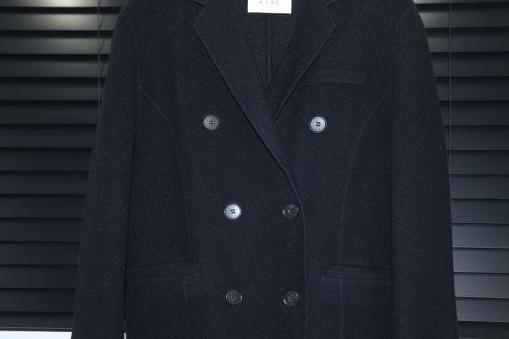 ETRE TOKYO ルーズリバージャケット S ウール 黒 エトレトウキョウ