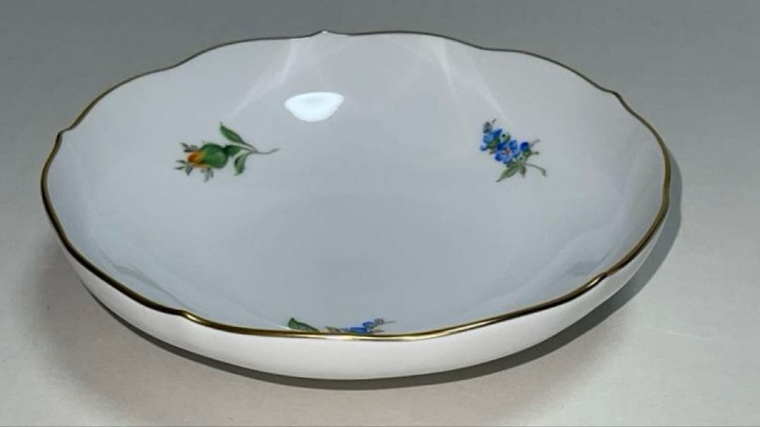 マイセン イエローローズ わすれな草 トリオ