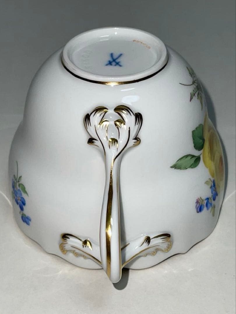 マイセン イエローローズ わすれな草 トリオ