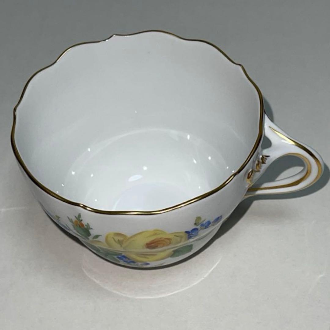 マイセン イエローローズ わすれな草 トリオ