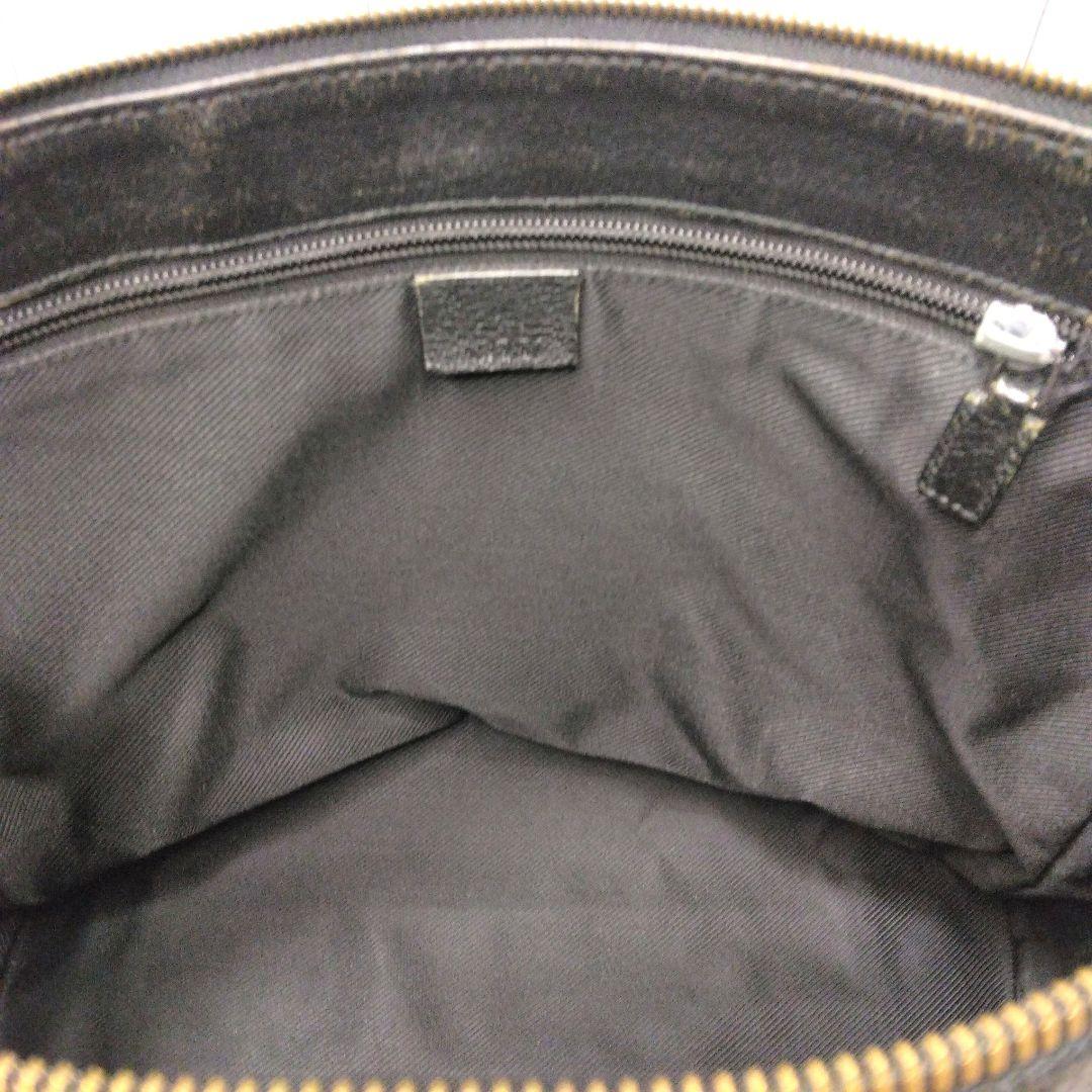 GUCCI グッチ　ショルダーバッグ　GGキャンバス　レザー　204991