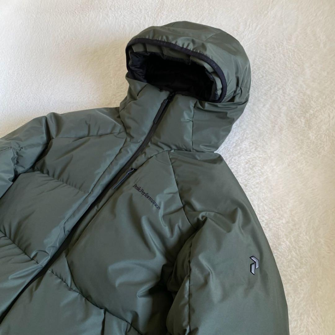 【美品】 ピークパフォーマンス　ダウンジャケット　極厚　メンズ　ロゴ　XL