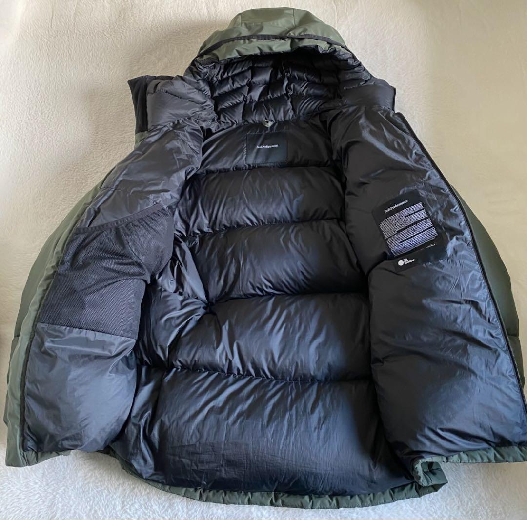 【美品】 ピークパフォーマンス　ダウンジャケット　極厚　メンズ　ロゴ　XL