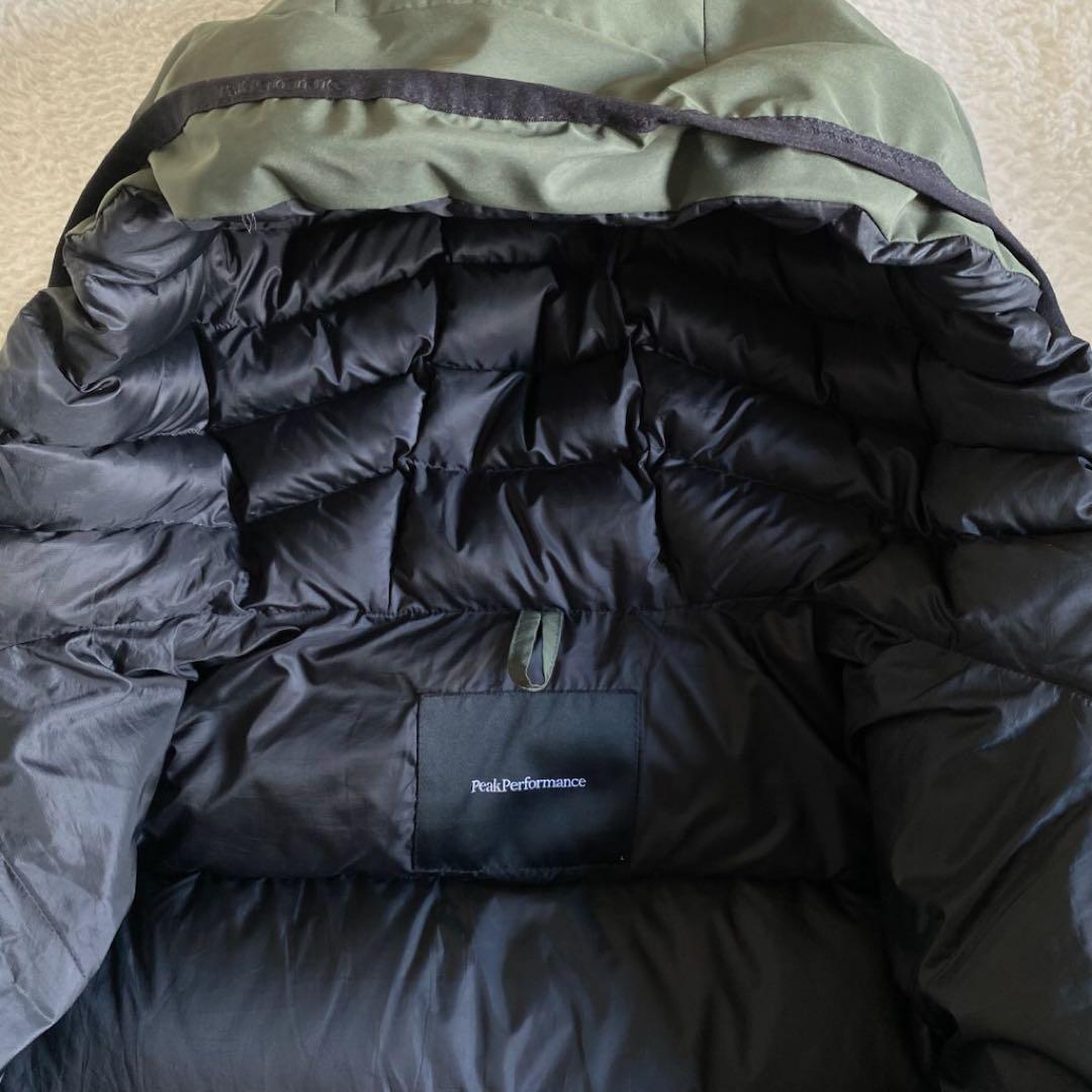 【美品】 ピークパフォーマンス　ダウンジャケット　極厚　メンズ　ロゴ　XL