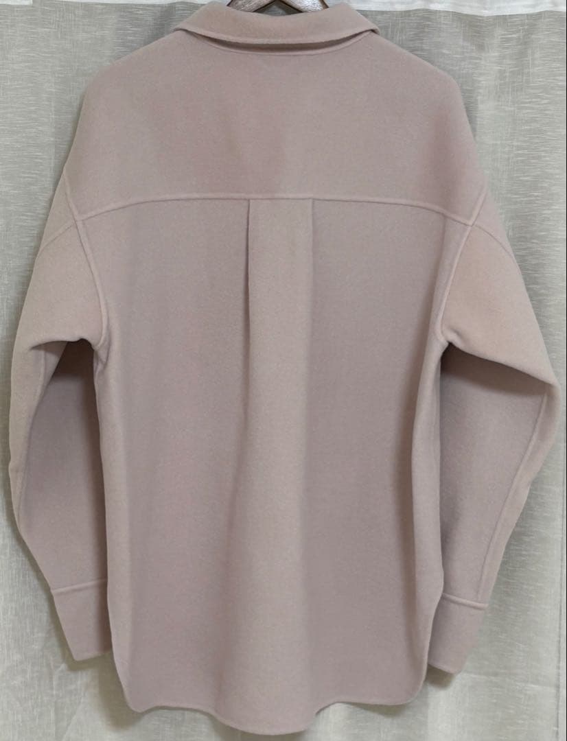 新品Wool Shirts Jacket ピンク38