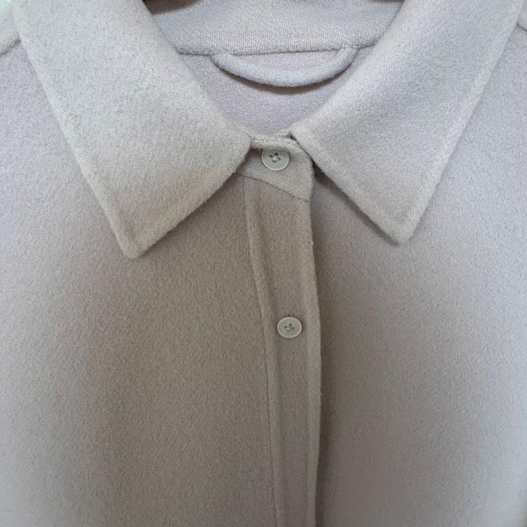新品Wool Shirts Jacket ピンク38
