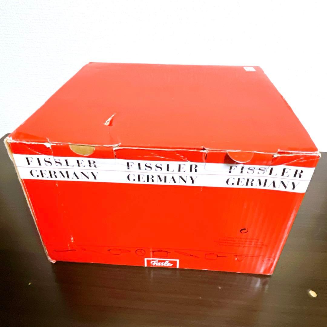 【未使用】フィスラー　ロンドン シチューポット 24cm ガラス蓋付　ドイツ製