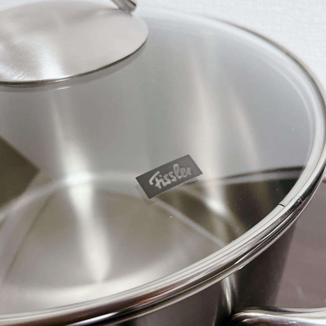 【未使用】フィスラー　ロンドン シチューポット 24cm ガラス蓋付　ドイツ製