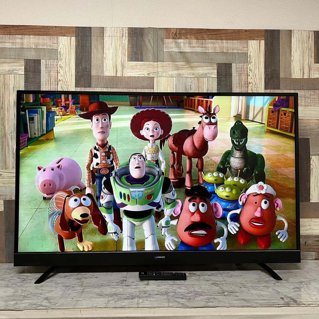 即日受渡❣️全国送料込MAXZEN55型4K液晶テレビゲームモード外付HDD対応