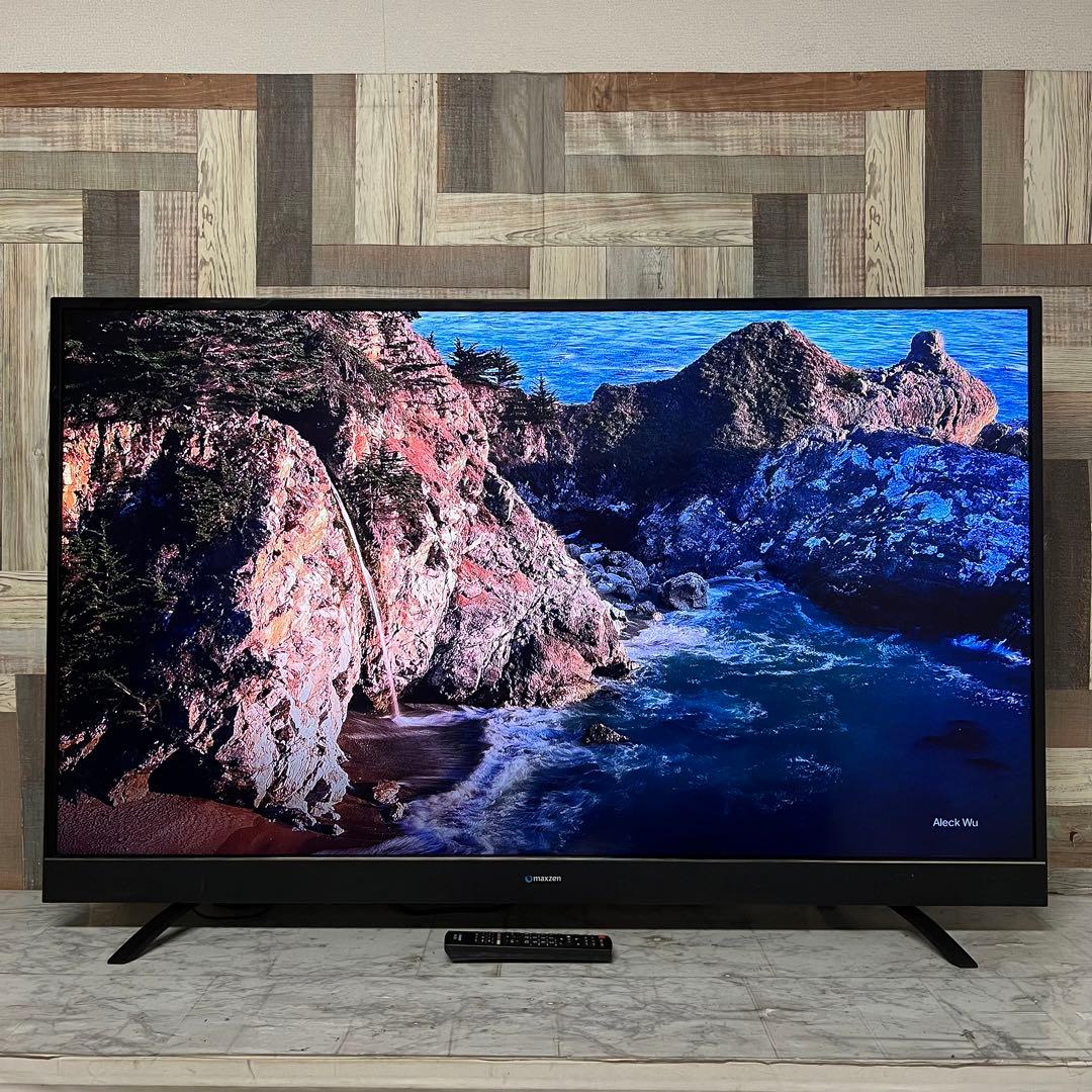 即日受渡❣️全国送料込MAXZEN55型4K液晶テレビゲームモード外付HDD対応